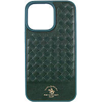 Кожаный чехол Polo Santa Barbara для Apple iPhone 13 Pro Max (6.7") Green