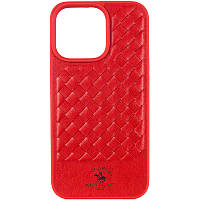 Кожаный чехол Polo Santa Barbara для Apple iPhone 13 Pro Max (6.7") Red