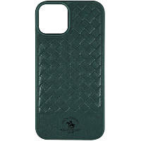 Кожаный чехол Polo Santa Barbara для Apple iPhone 13 (6.1") Green