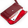 Жіночий гаманець-клатч Karya 1121-08 шкіряний червоний, фото 7