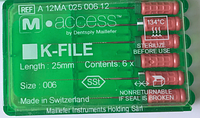 K-FILE M-ACCESS 25мм №06 К файлы ручной файл Dentsply Mailefer