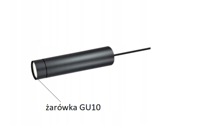 Підвісний стельовий світильник Komat TUBA 1 GU10 LAMP 28-302G LED, фото 4