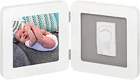 Baby Art Рамочка двойная с отпечатком My Baby Touch (Белая) с разноцветными подложками