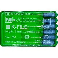 K-FILE M-ACCESS 25мм №08 К файлы ручной файл Dentsply Mailefer