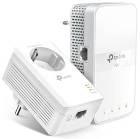 TP-Link Комплект Адаптерiв Powerline TL-WPA7617KIT AV1000, 1xGE, AC1200, (TL-WPA7617 1шт, TL-PA7017P 1шт),