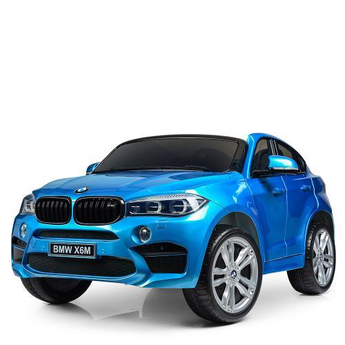 Детский Двухместный Электромобиль Джип BMW X6M, Синий БМВ Автопокраска ...