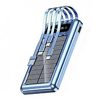 Повербанк для зарядки телефона на солнечной батерее ,10000mAh, UKC Solar / Портативное зарядное устройство