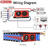 BMS smart плата DaLy для LiFePO4 акумуляторів 48V 16S 100A симетрія з Bluetooth (BMS контролер, БМС плата), фото 6