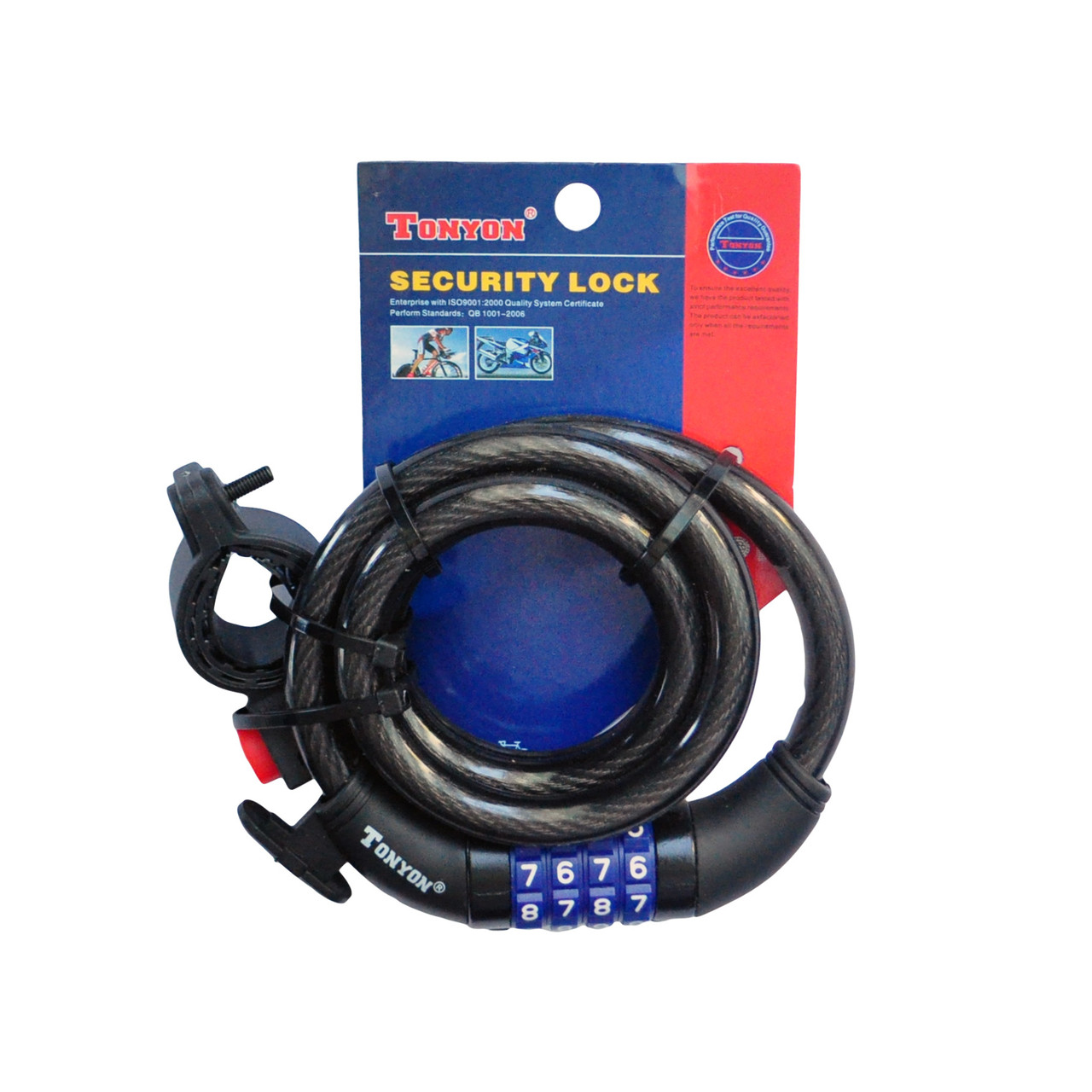 Замок Tonyon TY523 12 х 1000 мм кодовий із кріпленням ORG, фото 1