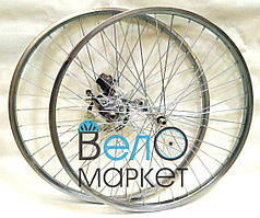 Комплект коліс (перед + зад) 28" на планетарній втулці Shimano Nexus Inter-3 SG-3C41 на потовщених спицях ORG