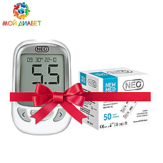 Глюкометр NewMed Neo + 50 тест-смужок Нео