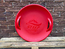 Санки-льодянка/Гарматикові санки/Грускі якісні санки "Steep", червоні ORG