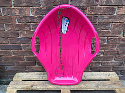 Санки-льодянка/пластикові санки/Чарівка мала, одномісна "Prosperplast", рожева ORG