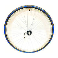 Колесо заднє на черв'ячній втулці 28" сталевий оцинкований обід з гумою ORG