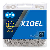 Ланцюг KMC X10EL Silver для 10 швидкісних трансмісій велосипеда ORG
