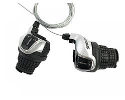 Манетки грипшифтерні Saiguan KDSG-35 3/6 ск. Сірі ORG