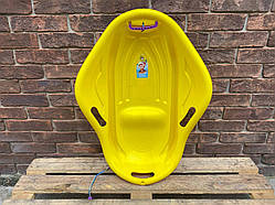 Санки-льодянка/пластикові санки/Малюшка комфорт "Marmat", Жовта ORG