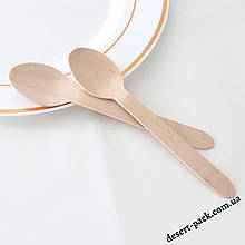 Дерев’яні ложки 160 мм (100 шт.) одноразові