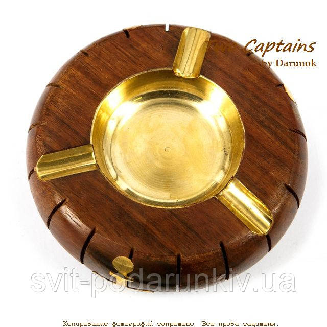 Пепельниця з дерева на 3 сигарети WS208G, фото 1