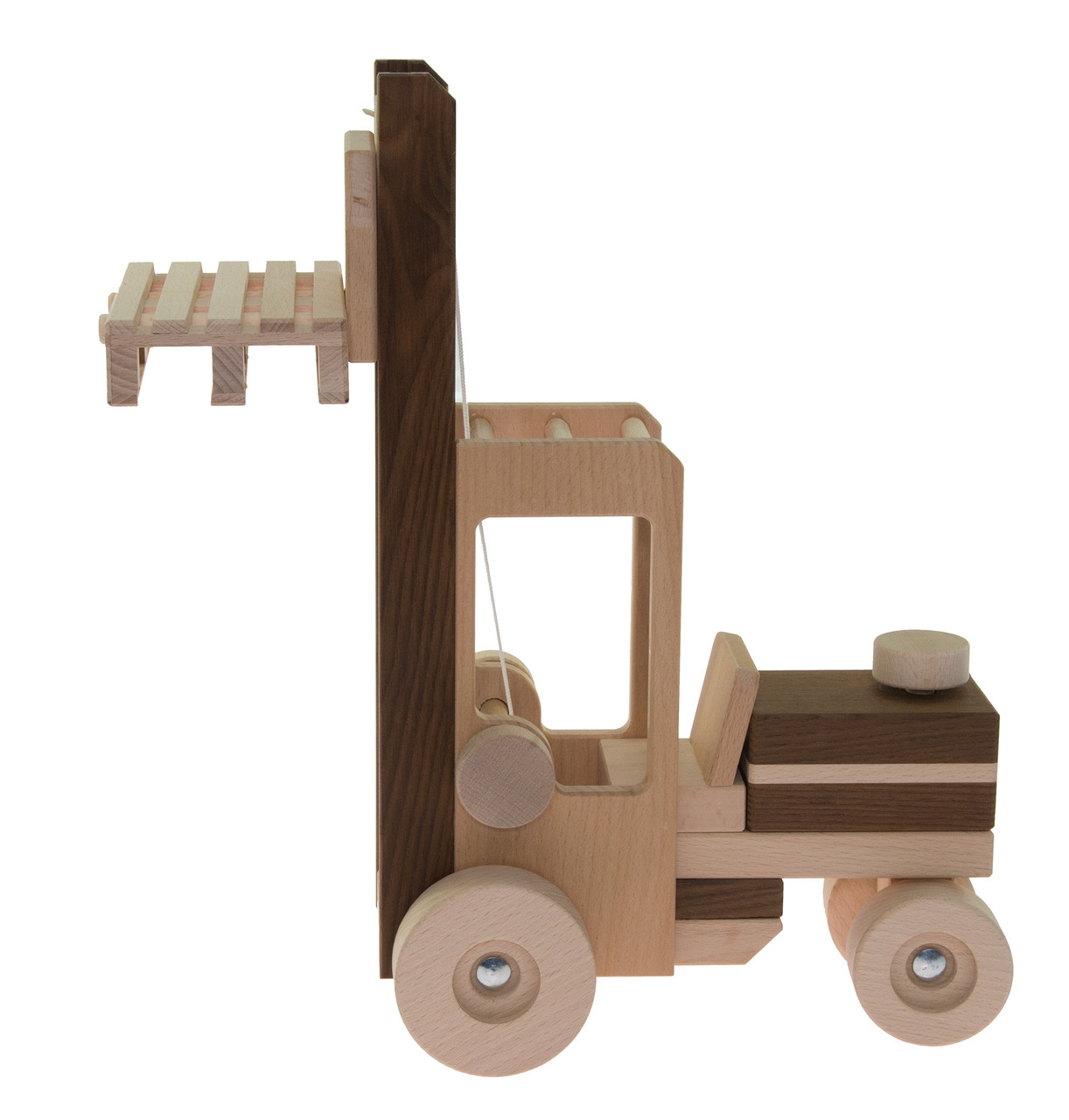 Goki Машинка дерев'яна Автонавантажувач (натуральний)  Technohub - Гарант Якості