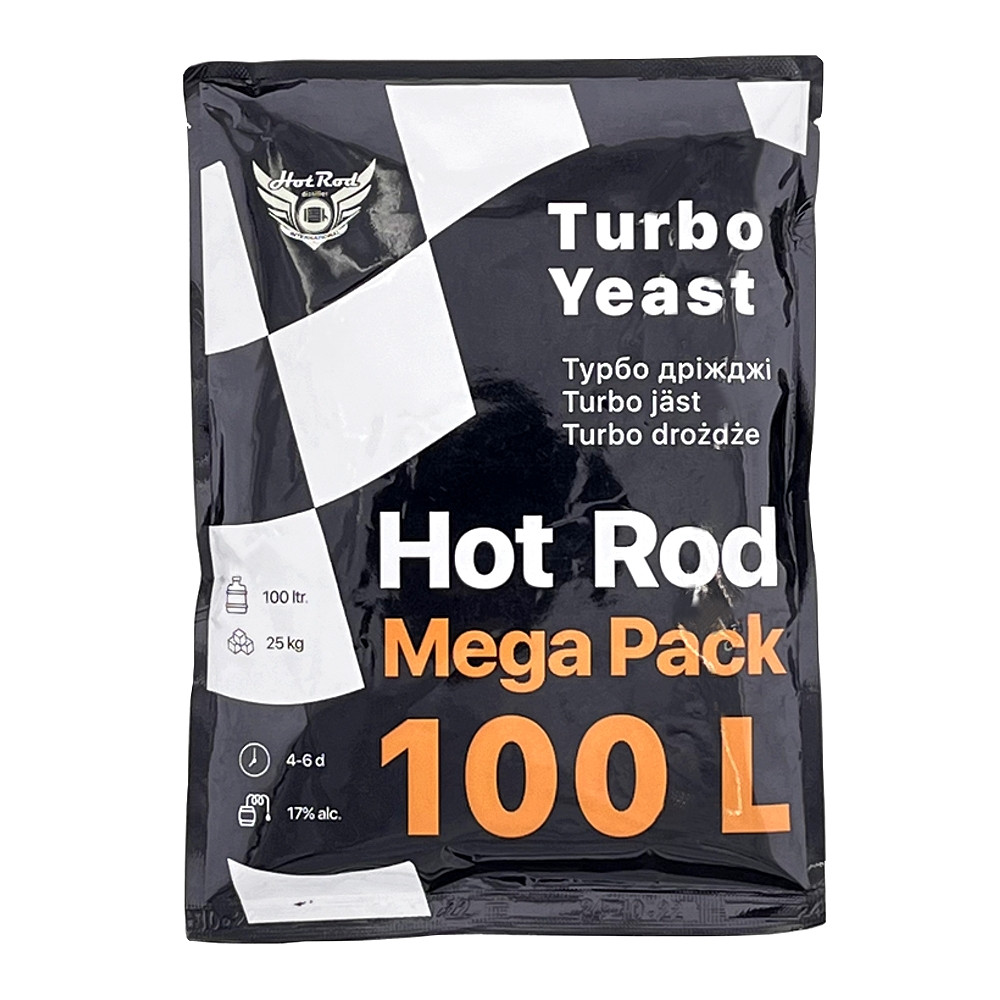 Турбо дріжджі Hot Rod Mega Pack на 100 л (360 г)