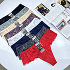 Жіночі бавовняні стринги #9251 Biweier, фото 6