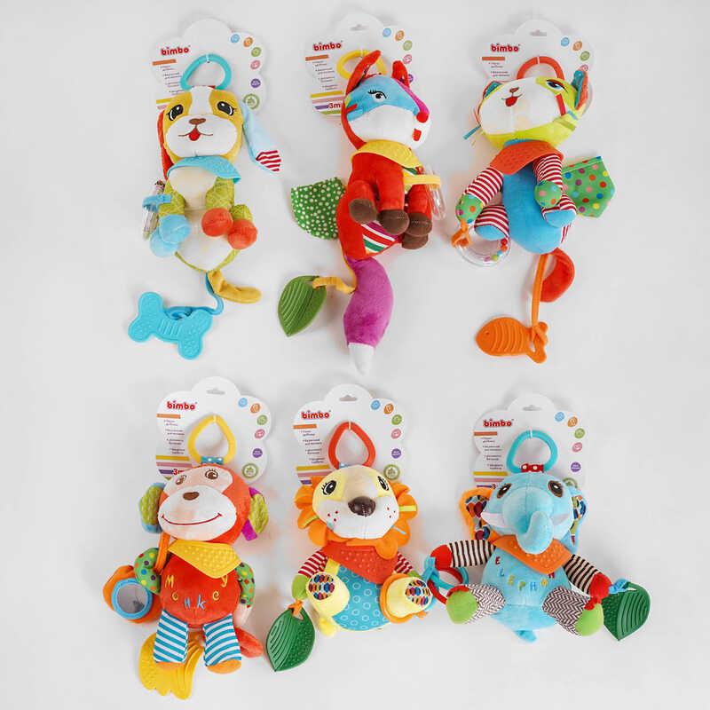 Гр Брязкальце C 51214 (150) "Bimbo" 6 видів, "мелодія вітру", брязкальце, гризунок, в пакеті