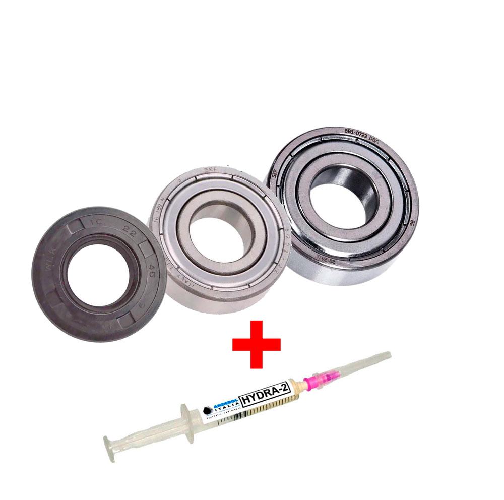 Підшипники та сальник для пральної машини Ariston, Beko (6202+6203+22x45x9)