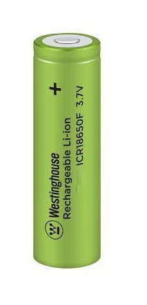 Акумулятор літій-іонний Westinghouse Li-ion ICR18650, 3.7V, 2500mAh, 1С, 1шт