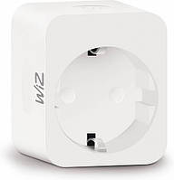 WiZ Розетка умная Smart Plug powermeter, Type-F, Wi-Fi Technohub - Гарант Качества