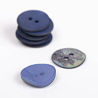 Пуговицы Drops Round blue 15 мм (№621)
