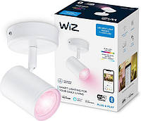 WiZ Светильник точечный накладной умный IMAGEO Spots, 1х5W 2200-6500K RGB белый Technohub - Гарант Качества