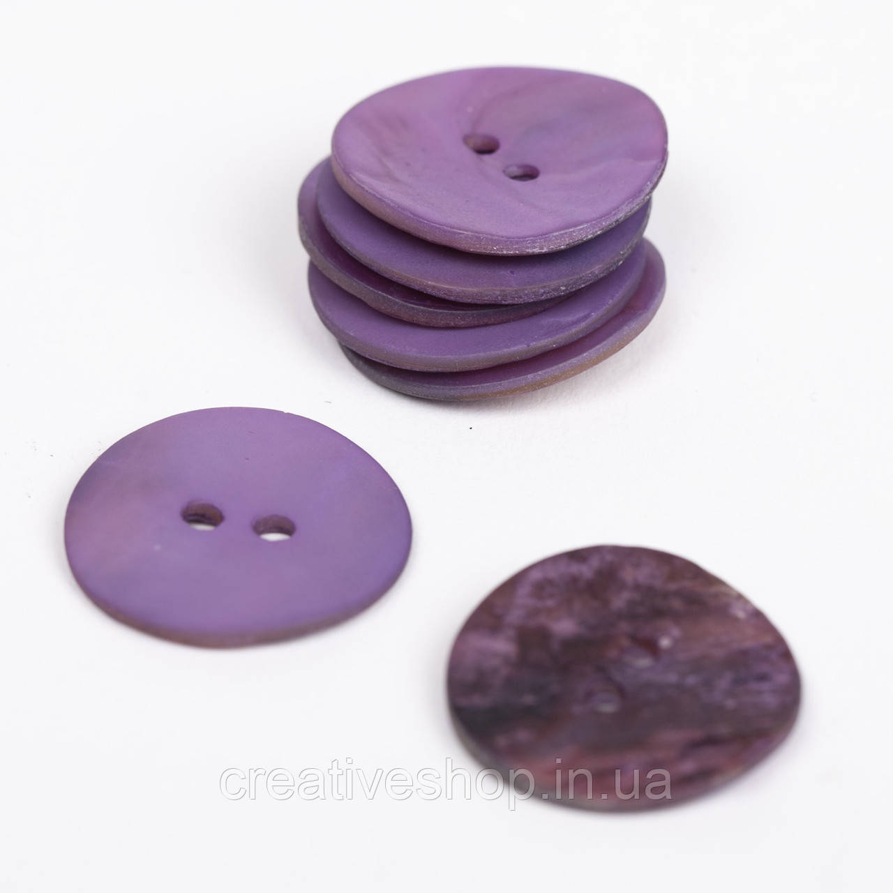 Гудзики Dropd Round purple 20 мм (№609)