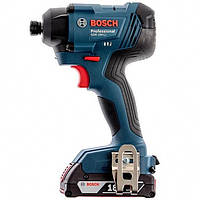 Bosch Гайковерт ударный GDR 180-Li, аккум., 2х18 В, 160 Нм, 1/4", 1.1кг, кейс  Technohub - Гарант Качества