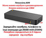 Павербанк ноутбучний HP USB-C 20100 mAh 60W 20V Notebook Power Bank 2NA10UT, фото 3