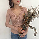 Повсякденна кофта з акцентом на грудях і довгими рукавами (р. 42-46) 10043118, фото 5