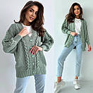 Жіночий кардиган на ґудзиках із молодіжним принтом у серці (р 42-46) 909518, фото 2