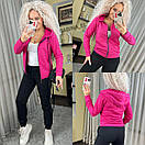 Жіночий базовий спортивний костюм з кофтою на блискавці та завуженими штанами (р. 42-50) 7052009, фото 4