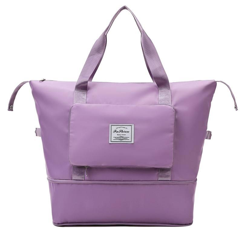 Сумка жіноча дорожня — трансформер 3в1 колір фіолетовий спортивна сумка