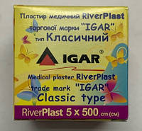 Пластир RiverPlast торгової марки « IGAR» тип Класичний (на бавовняній основі) 5 х 500 см