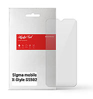 Защитная пленка для Sigma mobile X-Style S5502 (Противоударная гидрогелевая. Прозрачная)