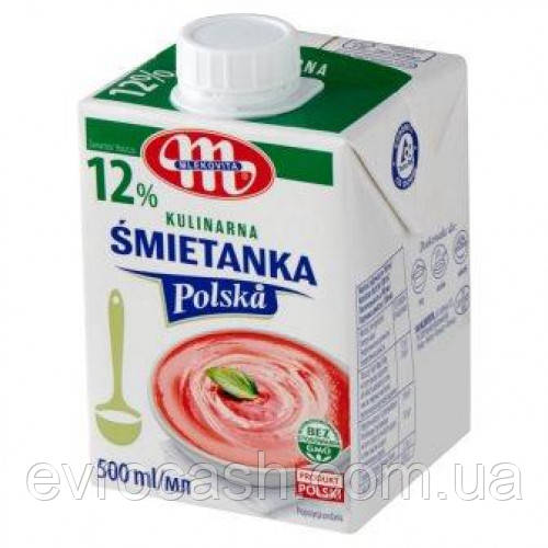 Вершки 12% Mlekovita 500 г 6 шт. ящ