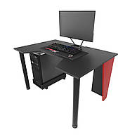 Геймерский игровой стол ZEUS GAMER-1 Красно-черный
