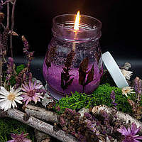 Декоративная гелевая свеча Чародейка лаванда