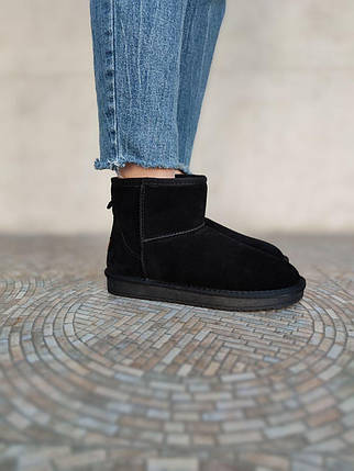 ТІЛЬКИ 37 р ЧОРНІ замшеві Уги класичні низькі натуральна UGG IT TS унісекс-зима, фото 1
