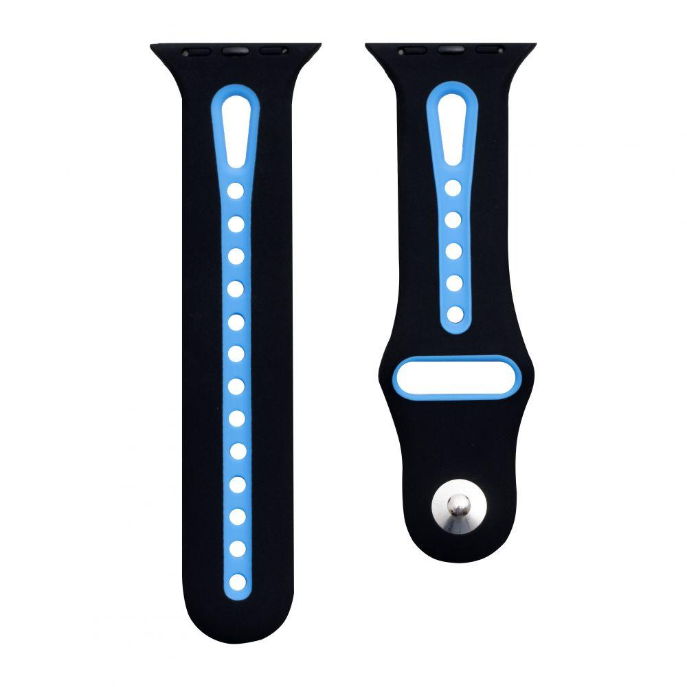 Ремінець Sport для Apple Watch 38 / 40mm, Black-blue