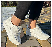 Кросівки жіночі великого розміру 40-43 з натуральної шкіри від виробника модель СА2119