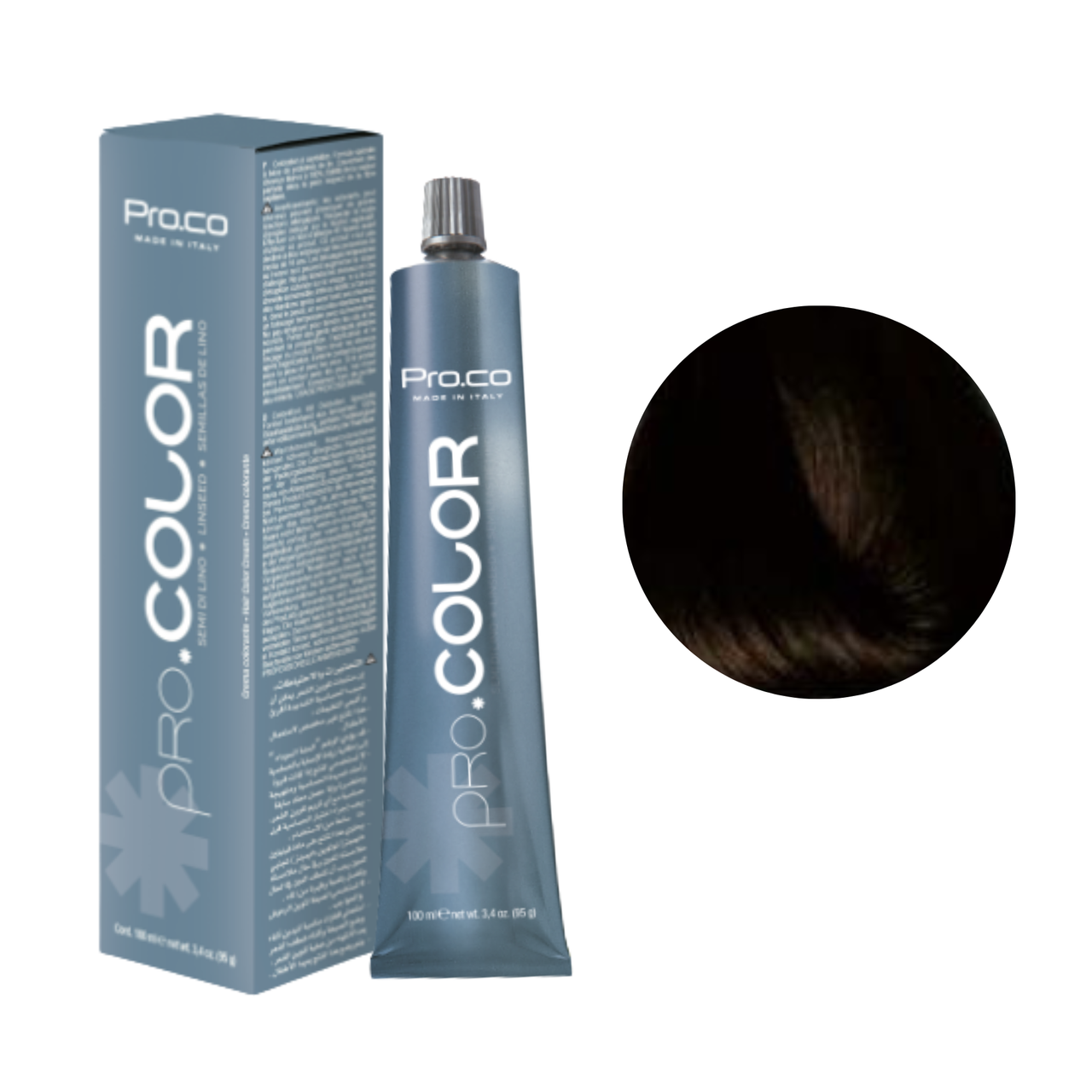 Фарба для волосся Pro.Color №4.0 Natural Brown 100 мл, фото 1