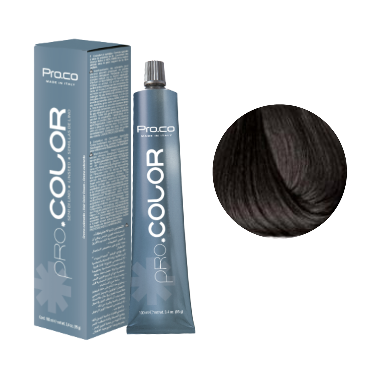 Фарба для волосся Pro.Color №4.11 Intensive Ash Natural Brown 100 мл, фото 1
