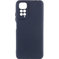 Чехол Silicone Cover Lakshmi Full Camera (A) для Xiaomi Redmi 10 Full camera, Черный / Black Синій / Midnight Blue